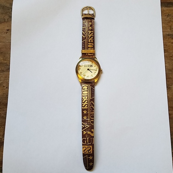 guess band watch